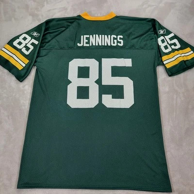 Vintage Reebok Mens Jersey XL Greg Jennings Green Bay Packers Y2K Football Home - Image 1 of 4