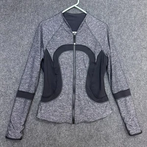 Lululemon Reversible Jacket Find Your Bliss Black /Heather Gray Size 10 - Picture 1 of 7