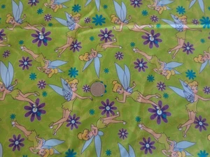 4690.  Disney FLORAL TINK CP3334  Craft, Quilting COTTON FABRIC - 43.5" x 2 yds. - Picture 1 of 3