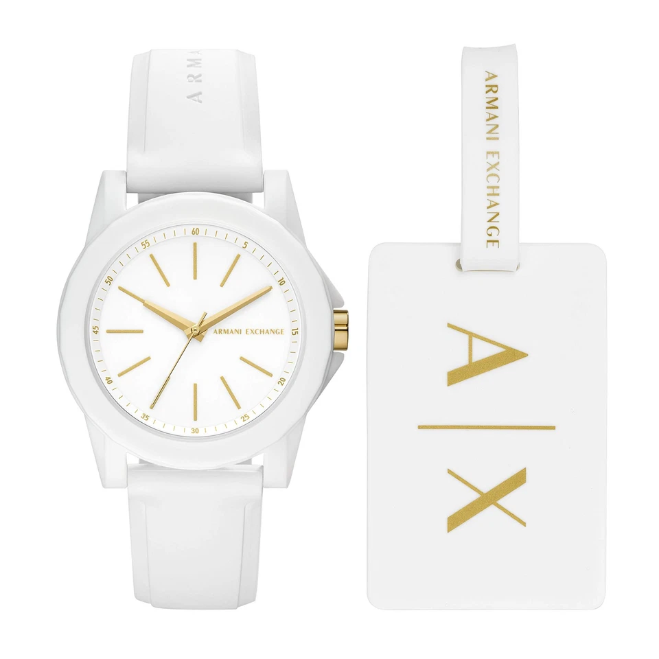 Armani Exchange A|x Women's White Silicone Watch (model Ax7126)