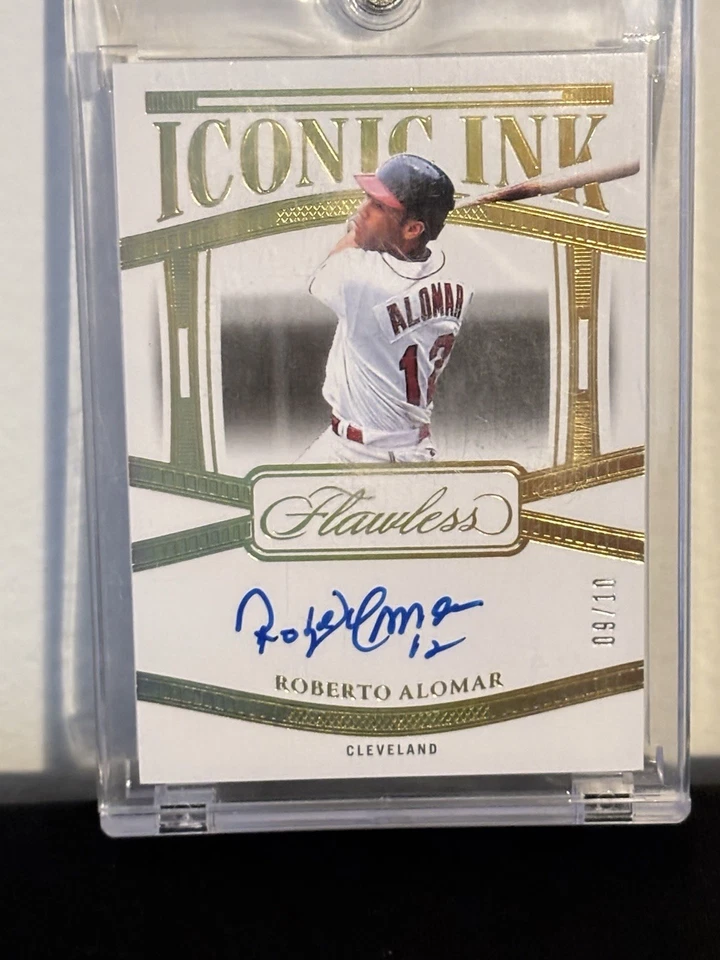 2024 Flawless Roberto Alomar Iconic Ink Gold /10 Cleveland Indians - Image 1 of 1