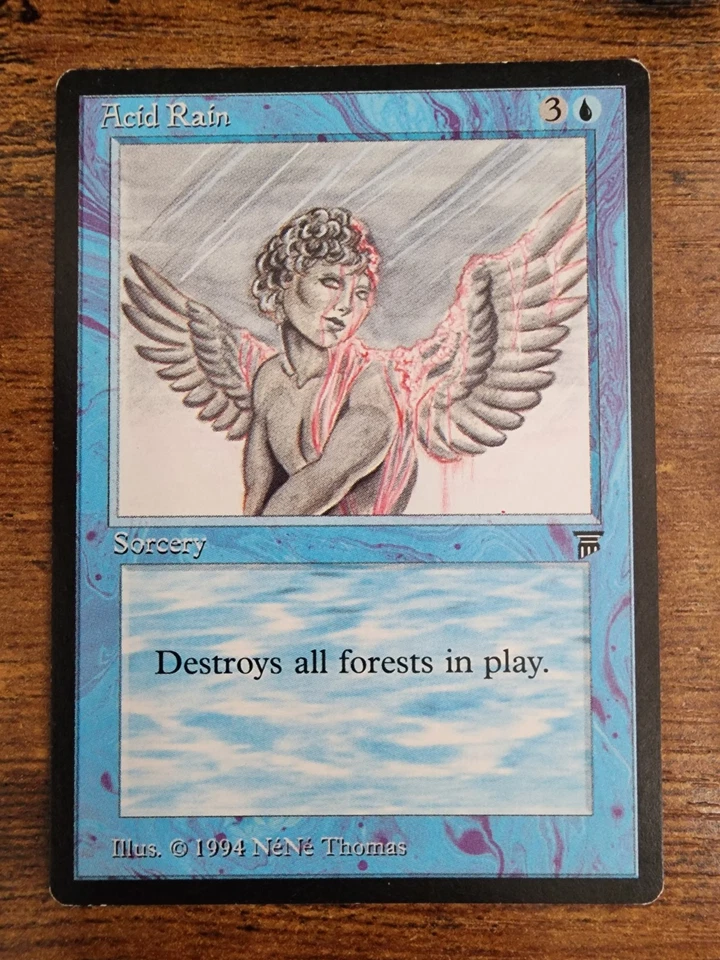 MTG ⭐Acid Rain English⭐ ⭐Legends VLP+/NM⭐ ⭐10 Real HQ pics ⭐1994 Vintage Magic - Image 1 of 4