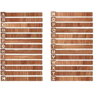 Guides de rangement pour disques vinyles A Z 26 séparateurs en bois pour organi - Picture 1 of 11
