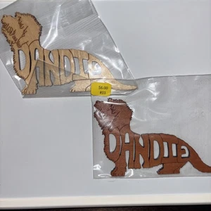 Dandie Dog laser cut wood Magnet - Picture 1 of 1