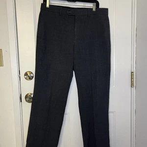 Lauren Ralph Lauren Total Comfort Pants Men's 33X30 Black 100% Wool Small Holes - Picture 1 of 8