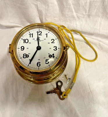 Reloj Mecánico Vintage WEMPE Chronometerwerke Alemania Naval Latón, Funciona Foto 1 de 4