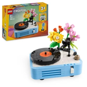 LEGO Creator 3in1 Plattenspieler mit Blumen Konstruktionsspielzeug - baut zu einem R... - Bild 1 von 9