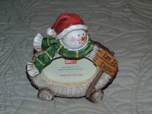 NEW COBEST "LET IT SNOW" CHRISTMAS PHOTO FRAME - 3" X 2" - FREE SHIPPING - Picture 1 of 3