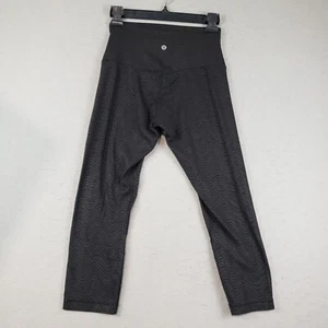 Rare Lululemon Align HR Crop 21' Emboss Aqeb Size 6 - Bild 1 von 9