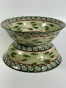 Temptations Old World Green Cereal Soup Bowl 7.5" set of 2 - Picture 1 of 7