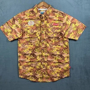Magellan Outdoors & Shiner Fish Gear Men's Small Short Sleeve Button Down Shirt - Picture 1 of 9