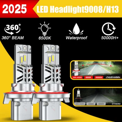 Суперяркие светодиодные лампы дальнего и ближнего света H13 9008 для Ford F150 2004-2014 - Изображение 1 из 4