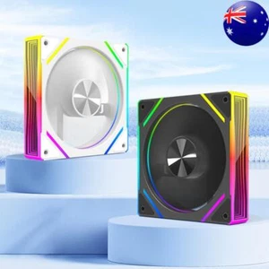 Daisy Chain Case Fan PC Case Fan 4 Pin PWM Case Fan for Cases CPU Liquid Coolers - Afbeelding 1 van 24