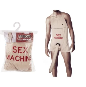Penis Schürze mit Plüsch Sex Maschine,Weihnachtsfeier,Männergeschenk, NEU - Bild 1 von 1