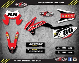 Honda CRF 230 F 2015 - 2020 Custom Graphic kit PYRO style decals / stickers - Picture 1 of 2