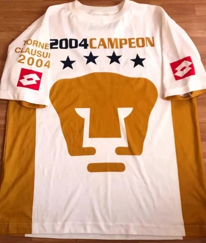 Pumas Unam Jersey Lotto Vintage Rare Veron Campeones 2004- Large Cover
