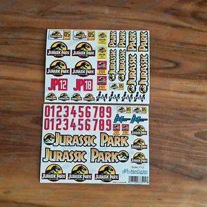 1/10 1:10 Scale Jurassic Park Decals RC Stickers Crawler Axial Traxxas TRX4 TRX6 - Picture 1 of 11