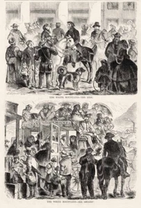 White Mountain History - Conway New Hampshire Stagecoach - Tourists Tourism 1859 - Picture 1 of 1