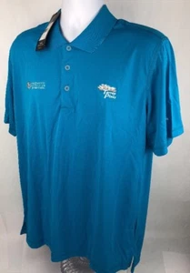Adidas 0355 Golf Mens Puremotion Polo Shirt Teal L Torrey Pines - Picture 1 of 8