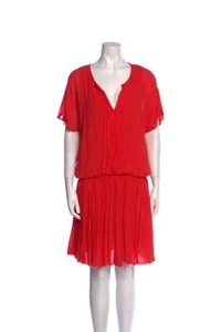 Joie V Neck Mini Dress Red M - Picture 1 of 1