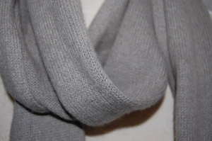 Kaschmirschal Strick Cashmere dustgreen 200 x 27 cm 100 % Kaschmir - Bild 1 von 8