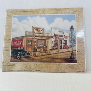 Artist Kay Lamb Shannon Litho Print Barber Shop Coca Cola Variety Store 1997 NEW - Picture 1 of 6