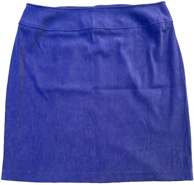 FALDA MICROFIBRA AZUL - Talla 18 - 38 Wx22 L Poliéster/Spandex - Abertura Foto 1 de 4