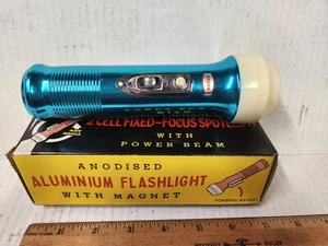 Rare NIB Meyer Flashlight Aluminum Original Box Model No 3627 Vintage Hong Kong - Picture 1 of 14