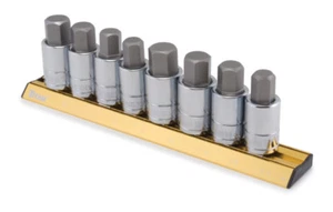Titan 16132 Hex Bit Sockets - 1/2in. Drive, 8-Pc. SAE/MM Metric Set - Foto 1 di 1