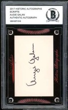 Augi Galan 2017 Historic Autographs Scripts #nno BGS BCCG Authentic