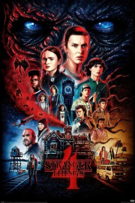 Stranger Things 4 - TV Show Poster (Regular One Sheet Season 4) (Size: 24 x 36")