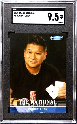 2009 Razor #P2 Johnny Chan National Convention Promo Rookie Card RC SGC 9.5 POP2 - Image 1 of 4