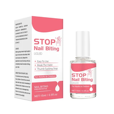 15ml Nagel Kau Stop Nagellack gegen Nägelkauen Anti Nägelkauen Stop Nail Biting - Bild 1 von 4