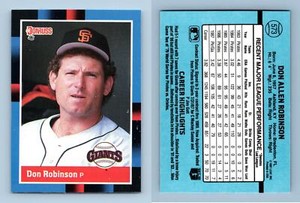 Don Robinson - Giants #573 Donruss 1988 Baseball Trading Card