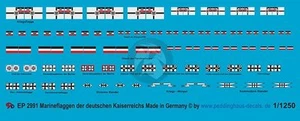 Marcas Peddinghaus 1/1250 Kaiserliche Marine Armada Imperial Alemana Primera Guerra Mundial 2991 - Imagen 1 de 1