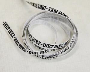 CLEARANCE! DIRT BIKE 1/4" Grosgrain Ribbon scrapbooking THREE YDS 99 CENTS! - Picture 1 of 2