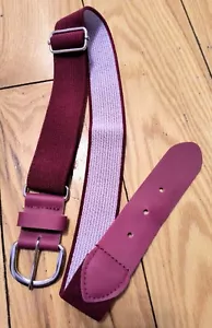 Youth Baseball Belt, Brand New - Dark Red/Maroon - Picture 1 of 1