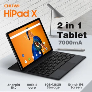 CHUWI Hipad X 10.1in Android 11 Tablet 2.7Ghz T618 Octa Core 6+128g 2 in 1PC - Picture 1 of 17