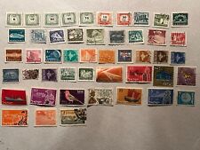 Vintage World Wide Stamp 50 Different Used From 30's to 50's Lot #10