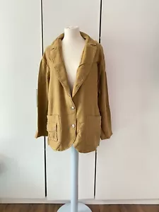 Free People We The Free Wandering Mind Size L Large Brown, Sand Blazer Jacket - Picture 1 of 9