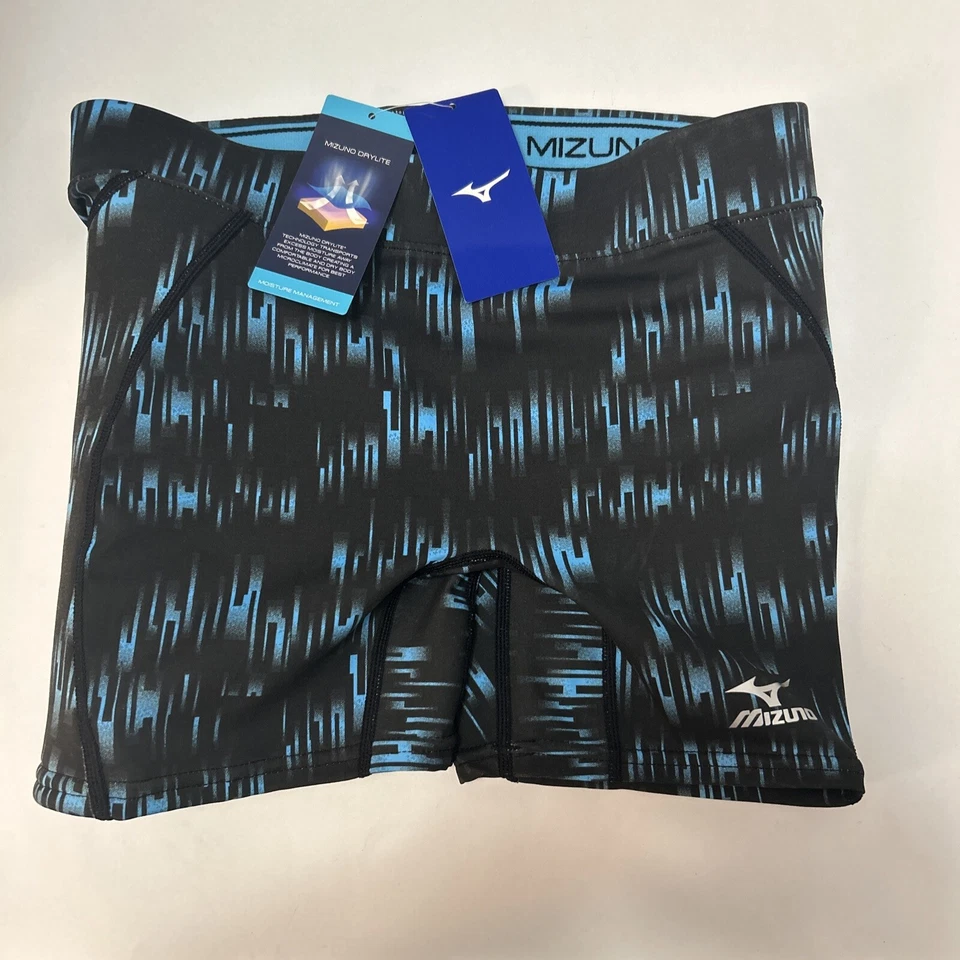 Mizuno Softball Nighthawk Padded Sliding Shorts Womens Medium black And Blue