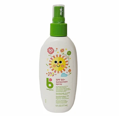 Babyganics Spray Protector Solar Sin Desgarros a Base de Minerales 6 fl oz FPS 50+ Exp 04/24 Nuevo Foto 1 de 3
