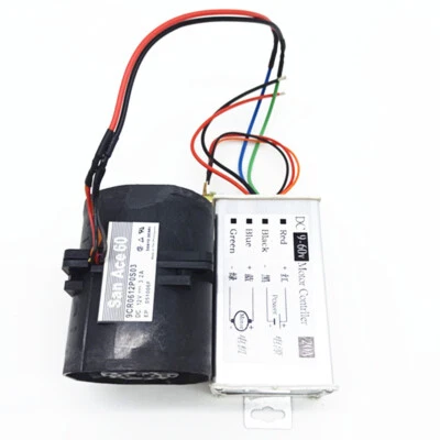 Electric Turbo Car Turbine Charger Boost Dual Intake Fans W/Stepless Controller - Image 1 of 4