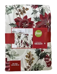 Food Network Juniper Berry 60"x102" Rectangular Tablecloth Christmas Holiday NEW - Picture 1 of 5