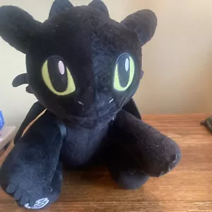 Einzigartig, wie Sie Ihren Drachen zahnlos trainieren Bauen Sie einen Bären Plüschtier schwarze Flügel - Bild 1 von 6