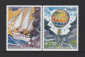 GREECE 2004 EUROPA European HOLIDAYS joined pair MNH - from the booklet. - Picture 1 of 1