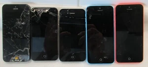 5 Handys Apple iPhone, Handy Smartphone Konvolut Handy Defekt - Bild 1 von 6