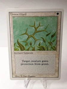 MTG - 3rd Edition - Revised - Green Ward - Common - LP+ NM - Picture 1 of 2