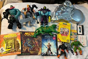 He-Man MOTU Masters of the Universe toys books and memorabilia Collection - Foto 1 di 14