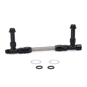 8 AN Braided Dual Feed Carb Fuel Line Fitting For Holley 4150 Carburetor AN 8 - Picture 1 of 6